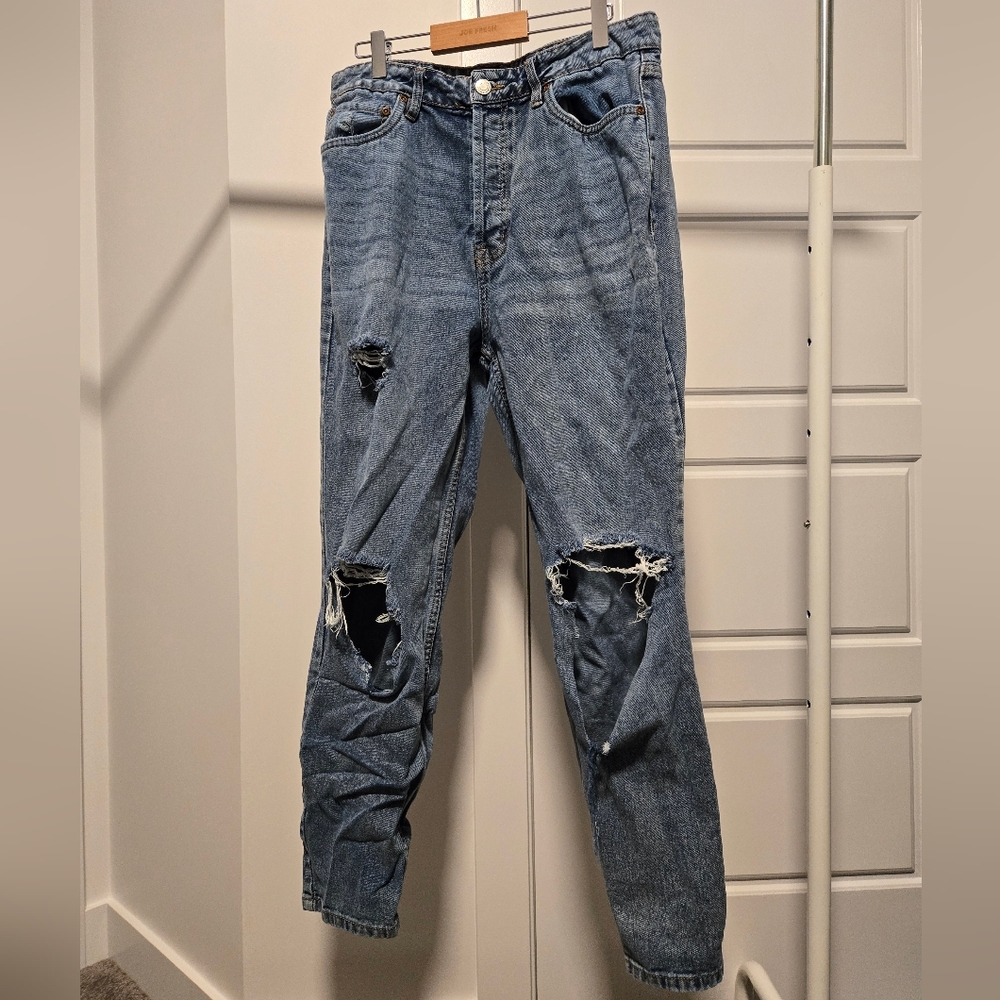 Bluenotes High-Rise Mom Straight Jeans